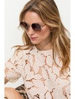 Lunettes de Soleil Femme - Marron Uni Fonce