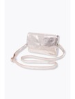 Sac en Cuir Irisé Femme - Gris Uni Clair