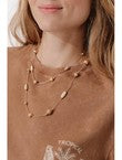 Sautoir de Perles Femme - Jaune Uni Colore
