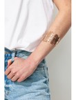 Bracelet Manchette Femme - Jaune Uni Colore