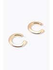 Boucles D'oreilles Anneaux - Jaune Uni Colore