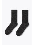 Chaussettes à Paillettes Femme - Gris Uni Fonce