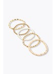 Bracelets Fantaisie (lot de 5) - Jaune Uni Colore