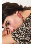 Boucles D'oreilles Fleurs - Jaune Uni Colore