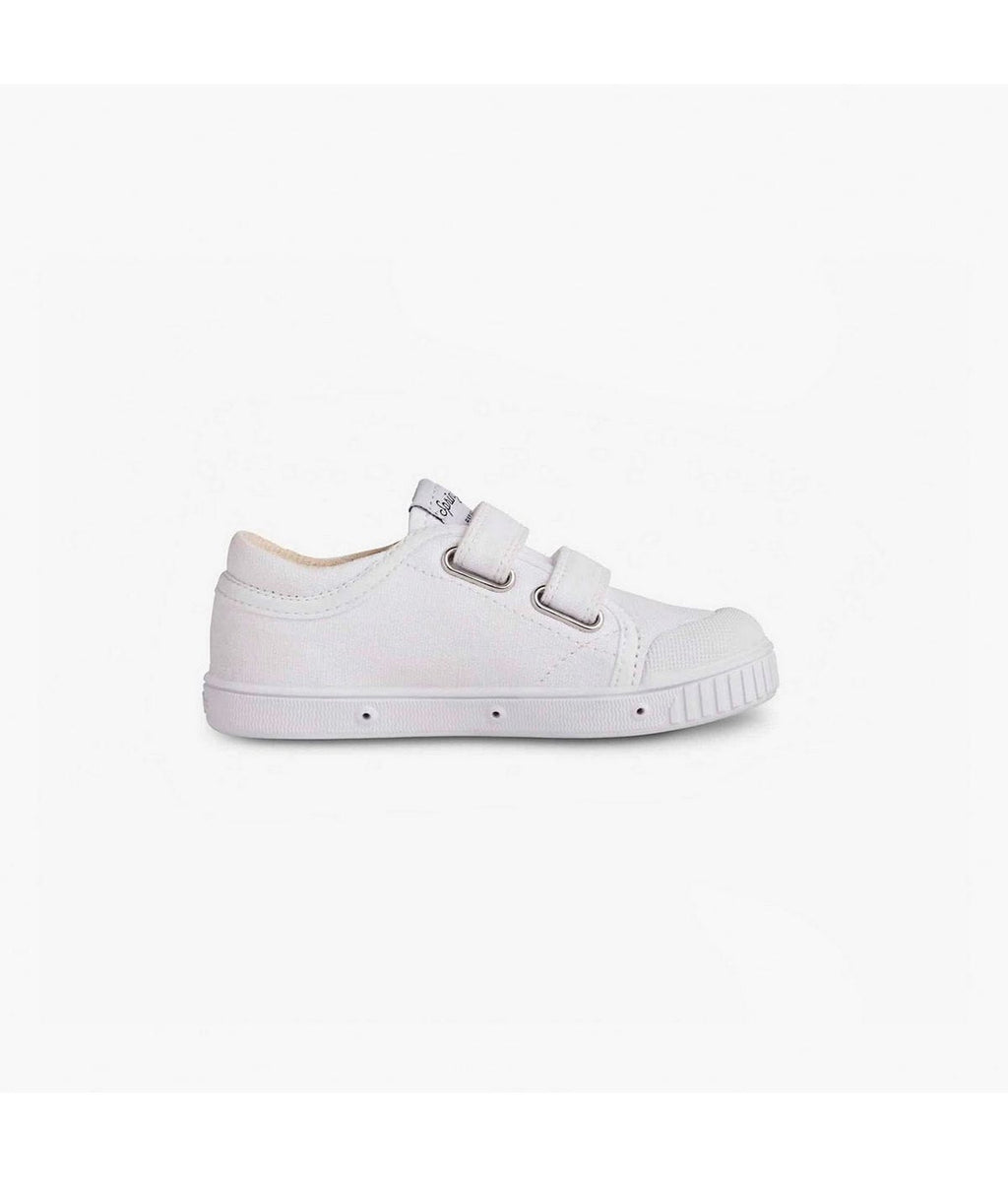 Zapatillas Bajas G2 Velcro Canvas - Blanco - Niño