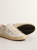 Golden Goose - Sneakers Super-Star - Blanc/Argent/Rose