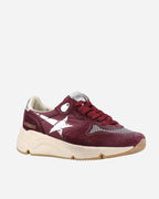 Golden Goose - Running Sole Bordeaux/White/Silver
