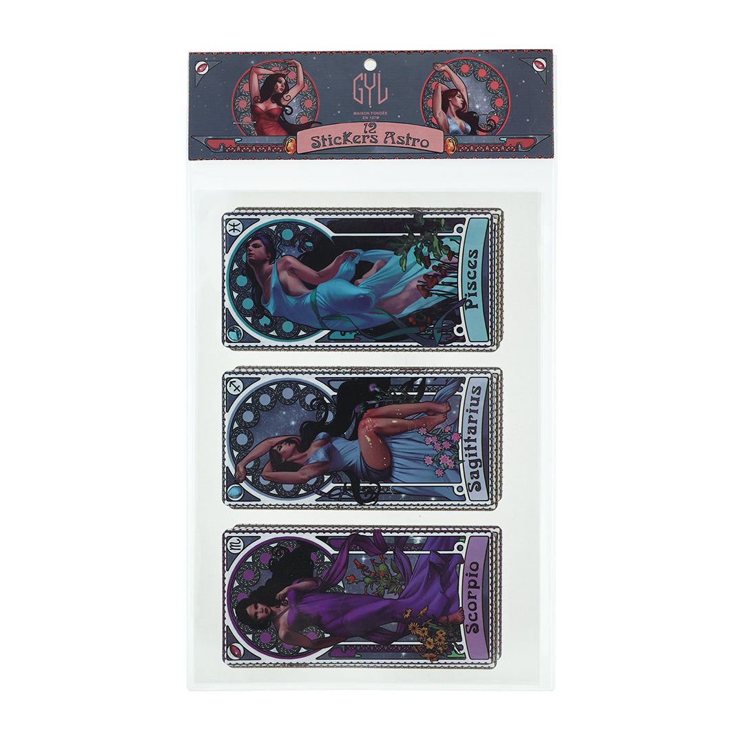 12 Astrological Stickers