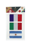 Sheet of 12 Stickers - Flags