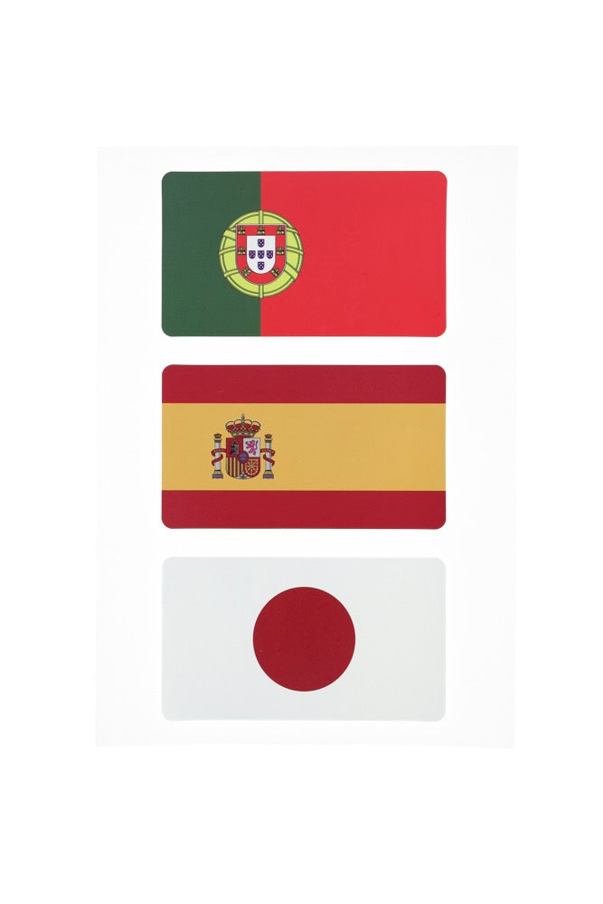 Sheet of 12 Stickers - Flags