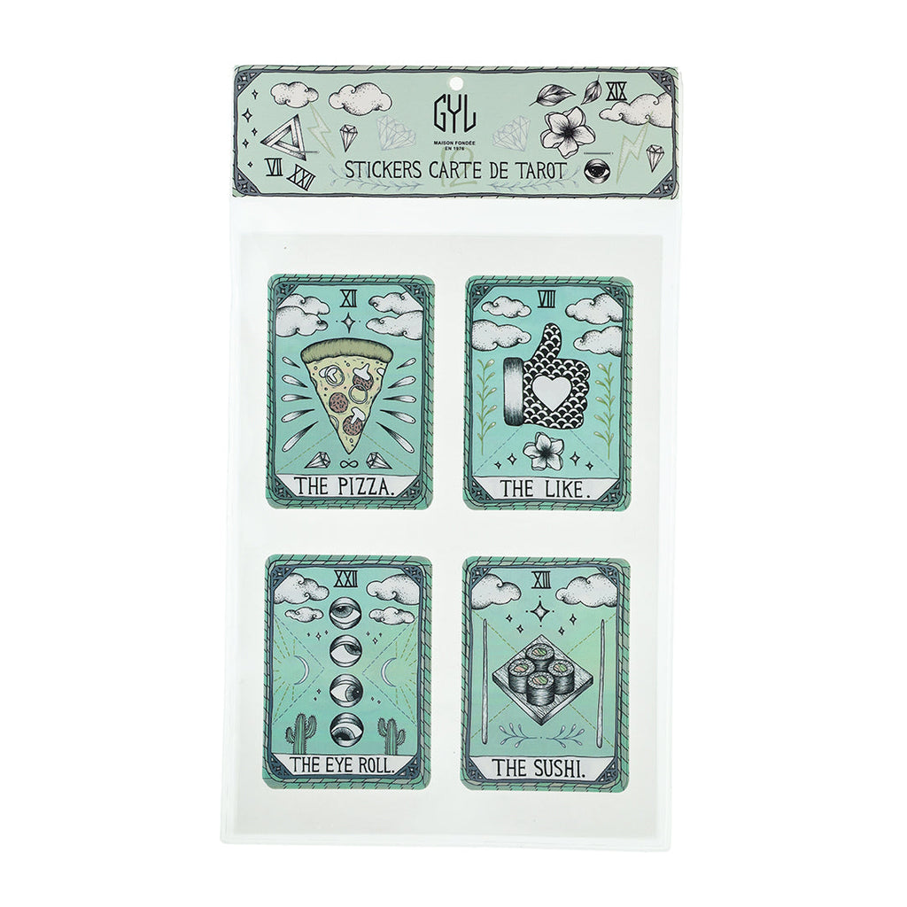 Sheet Of 12 Stickers - Tarot