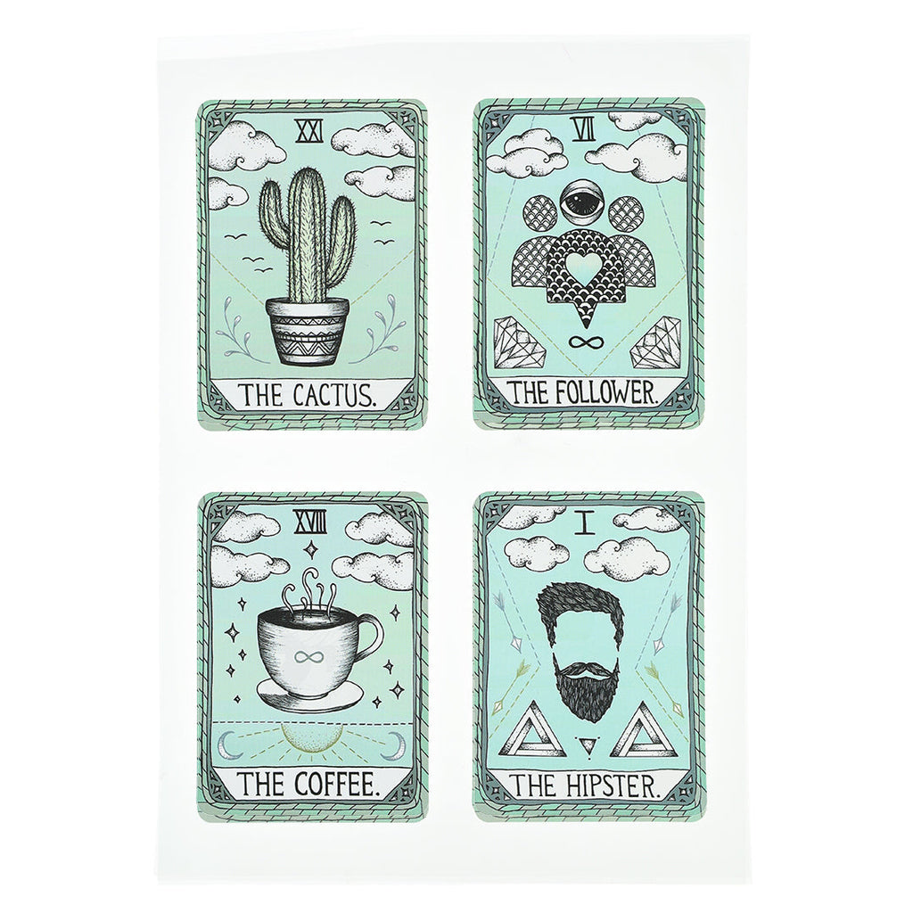 Sheet Of 12 Stickers - Tarot