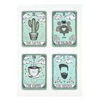 Sheet Of 12 Stickers - Tarot