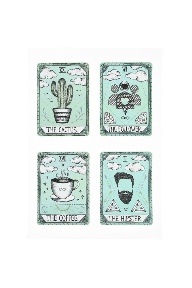Planche De 12 Stickers - Tarot