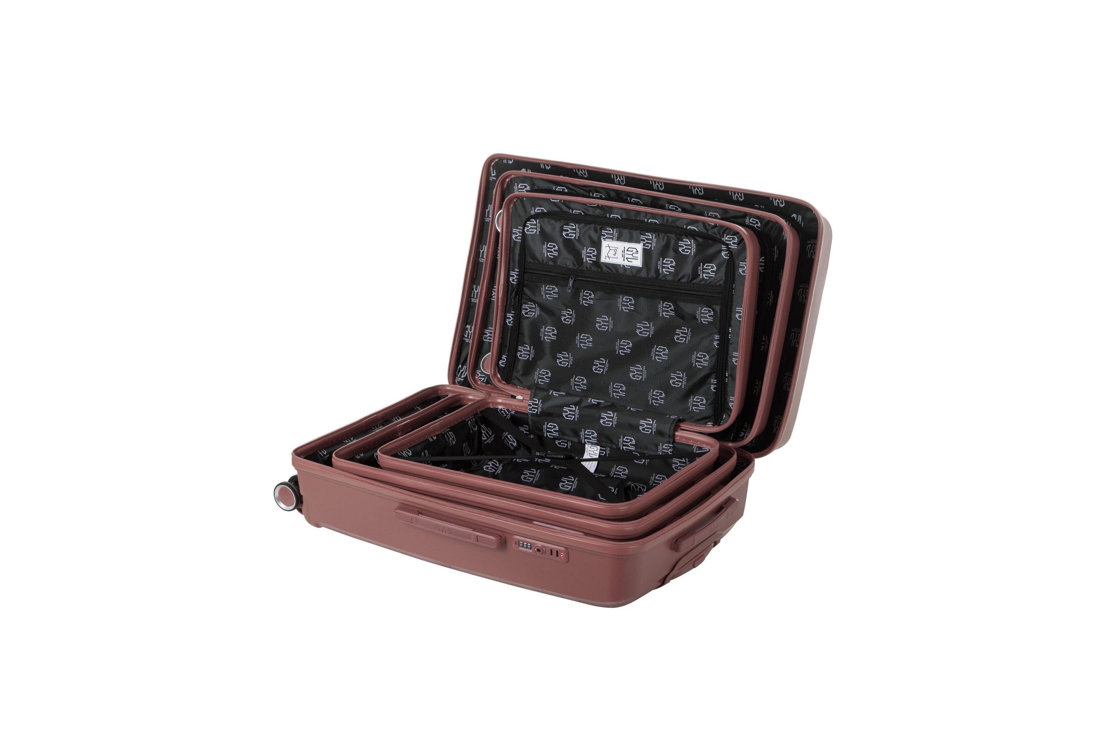Ensemble De 2 Valises 55/75Cm - Champagne