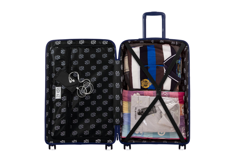 Set Of 3 Luggage 55/65/75Cm - Navy