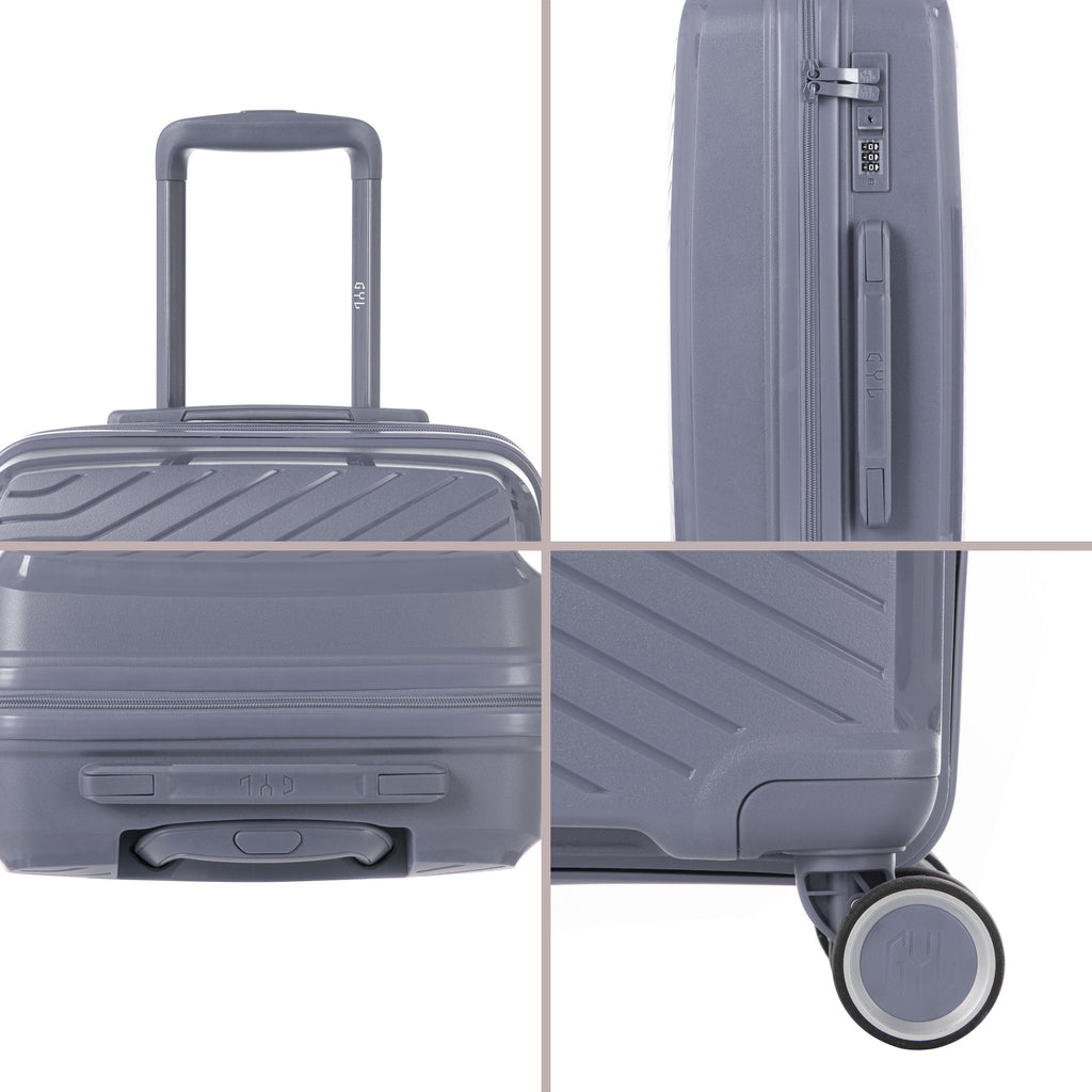 Ensemble De 2 Valises 55/75Cm - Silver