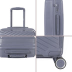 Ensemble De 2 Valises 55/75Cm - Silver
