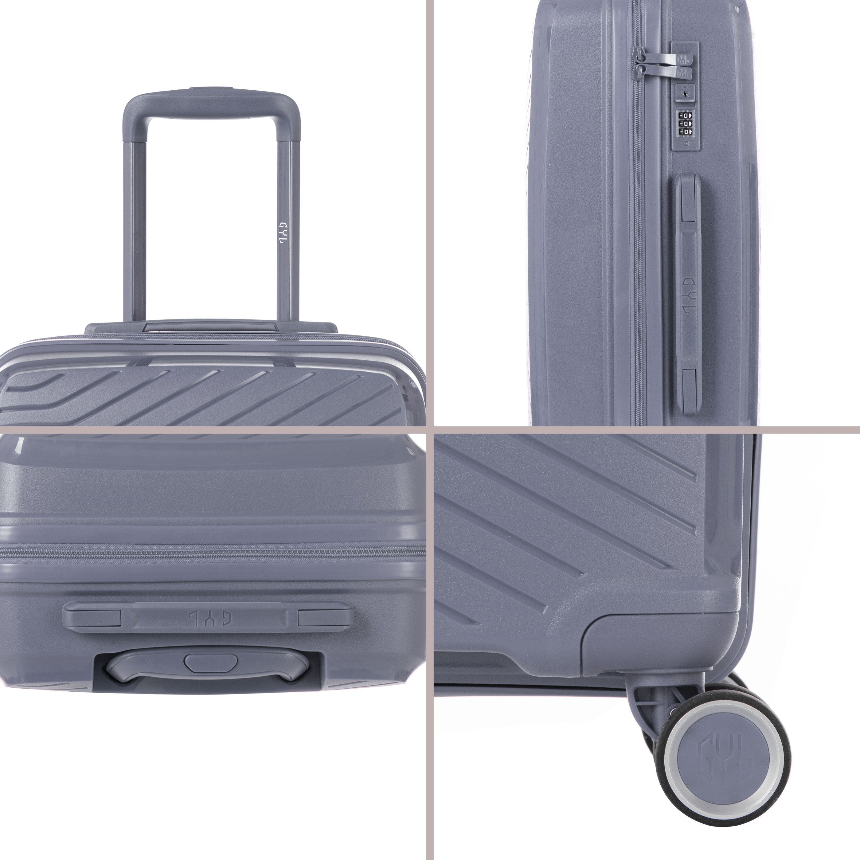 Ensemble De 2 Valises 55/75Cm - Silver