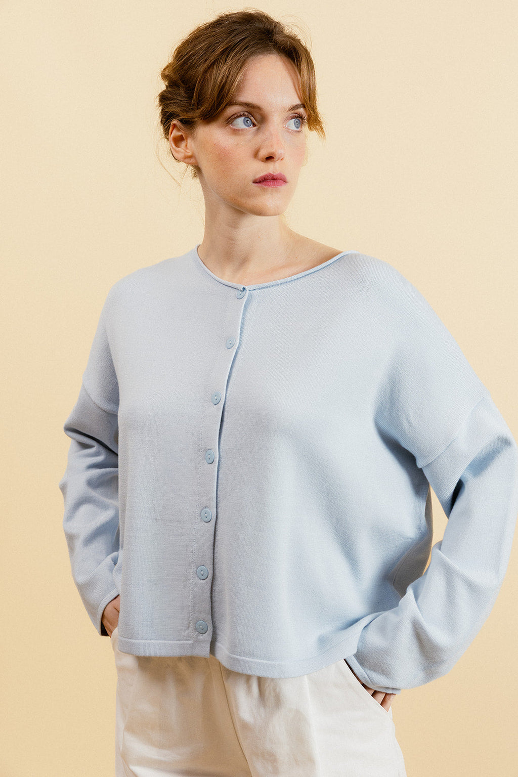 Cardigan Germain - Celeste