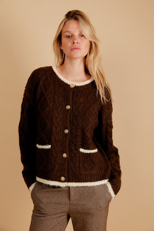 Melusine Cardigan - Brown