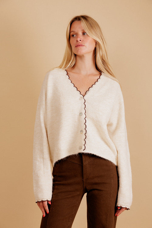 Cárdigan Auréliane - Crudo