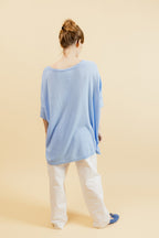 Pull Steph Oversize - Bleu