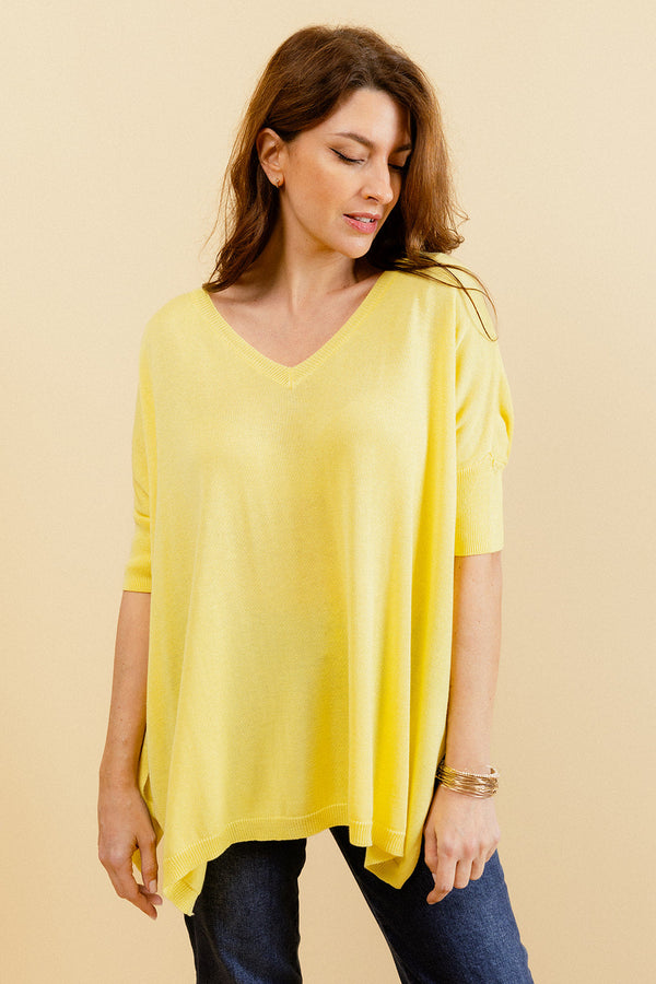 Maglione Steph oversize - Giallo
