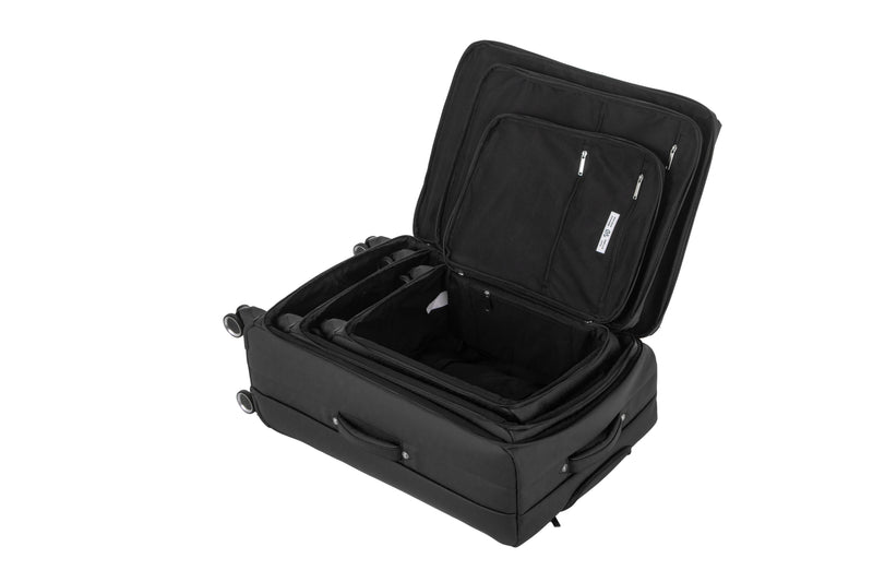 Set Of 3 Luggage 55/65/75Cm - Black