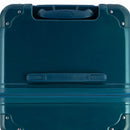 Vista superior de la maleta baúl de abeto GYL en policarbonato, con asa central y esquinas reforzadas. #color_abeto