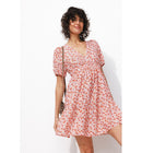 Robe Courte Imprimée Femme - Multicolore Imprime