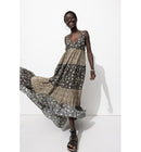 Robe Dos-nu Imprimée Femme - Noir Imprime