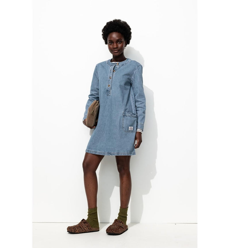 Robe Courte en Jean Femme - Jeans Uni Fonce
