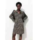 Robe-chemise Courte Imprimée - Noir Imprime