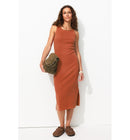 Robe-débardeur Éco-conçue - Marron Uni Fonce