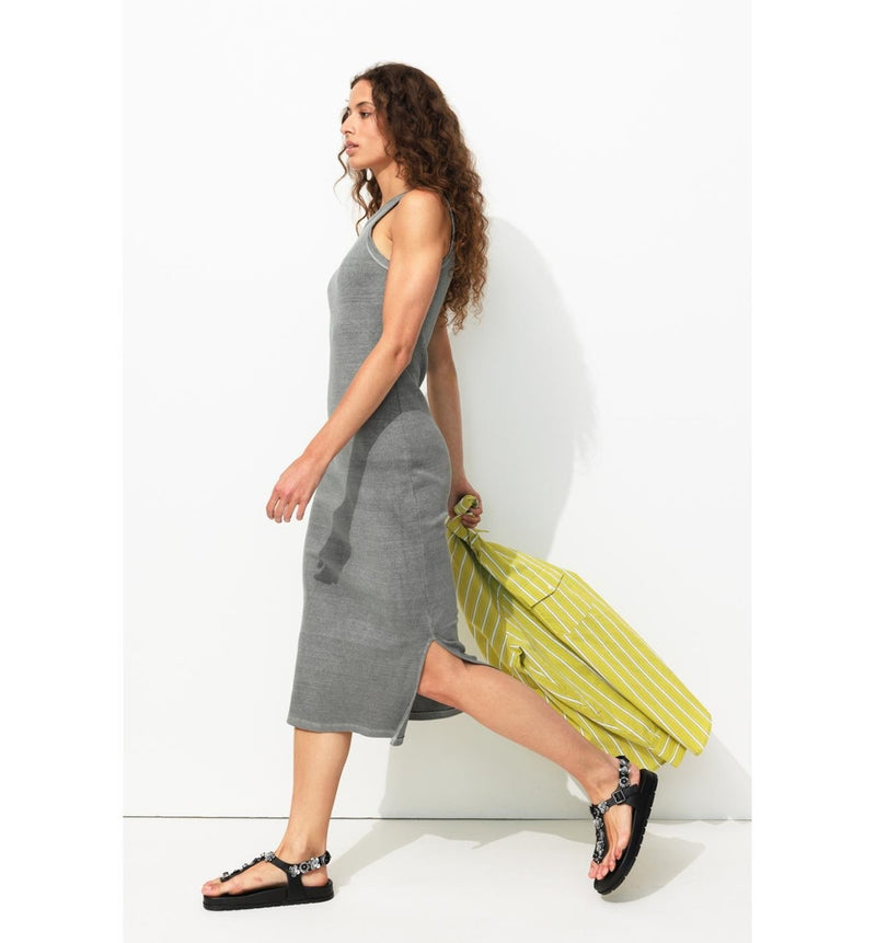 Robe-débardeur Éco-conçue - Gris Uni Fonce