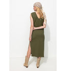 Robe T-shirt - Kaki Uni Fonce