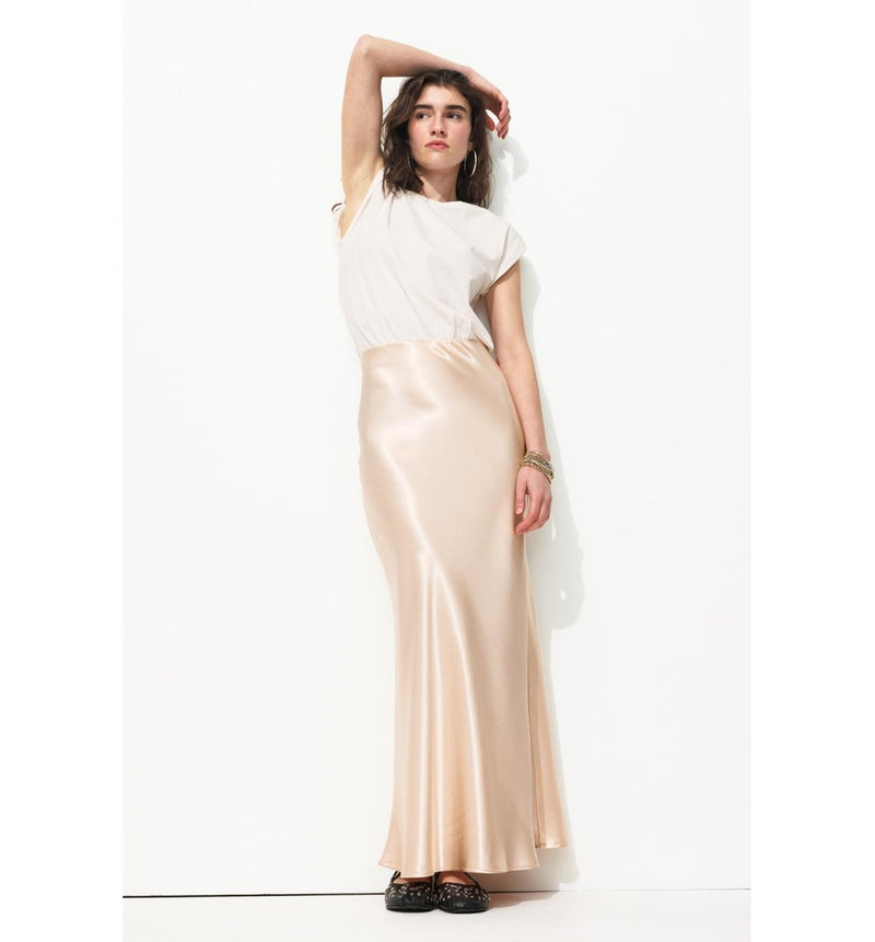 Robe Effet 2 en 1 Femme - Naturel Uni Clair