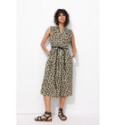 Robe-chemise Léopard Femme - Naturel Imprime