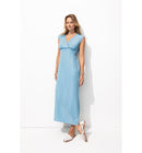 Robe Longue sans Manches Femme - Jeans Uni Clair