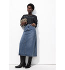 Jupe Longue en Jean Femme - Jeans Uni Fonce