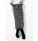 Jupe Longue en Jean Femme - Jeans Uni Clair