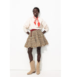 Jupe en Broderie Anglaise - Naturel Uni Clair