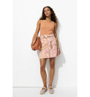 Mini-jupe Cargo Imprimée Femme - Rose Imprime