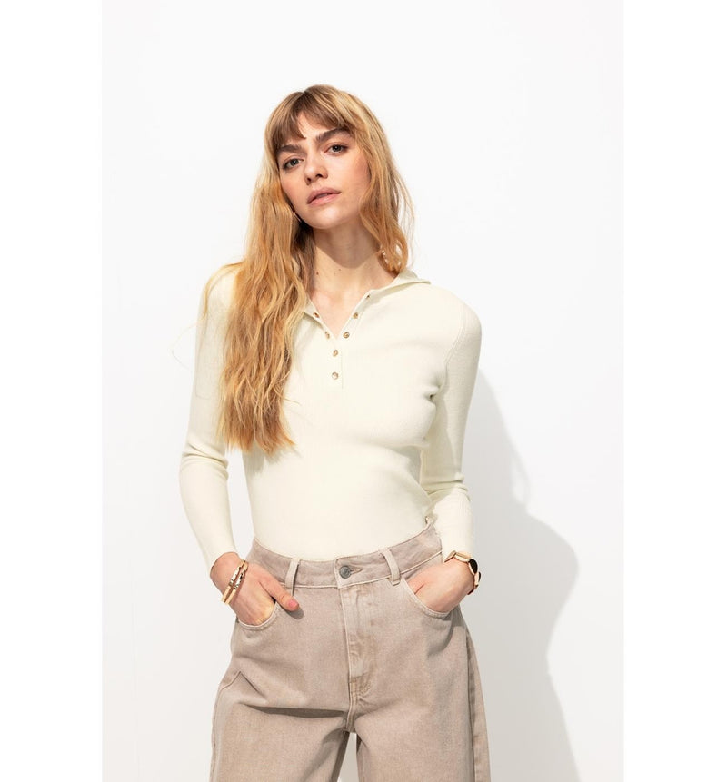 Pull à Capuche Femme - Naturel Uni Clair