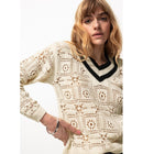 Pull en Crochet Femme - Naturel Uni Clair