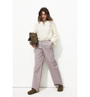 Billy Pantalon Large Femme - Multicolore Raye