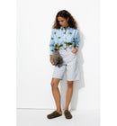 Bermuda en Jean Femme - Bleu Uni Colore
