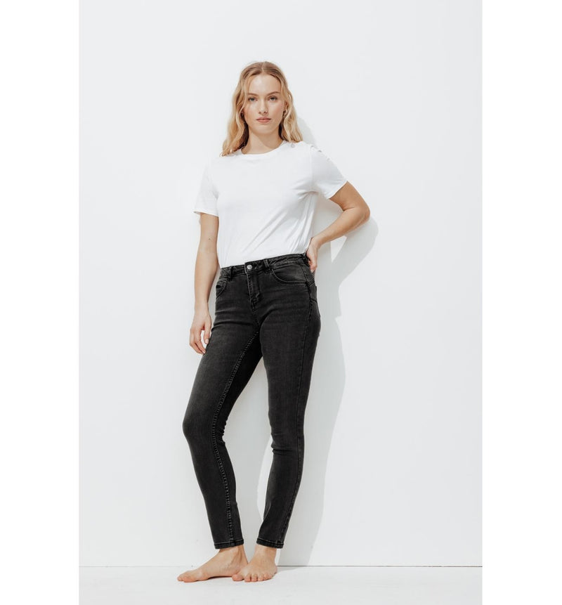 Ernest Jean Skinny Push Up - Jeans Uni Fonce