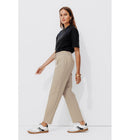 Pantalon Jogpant Femme - Naturel Uni Clair